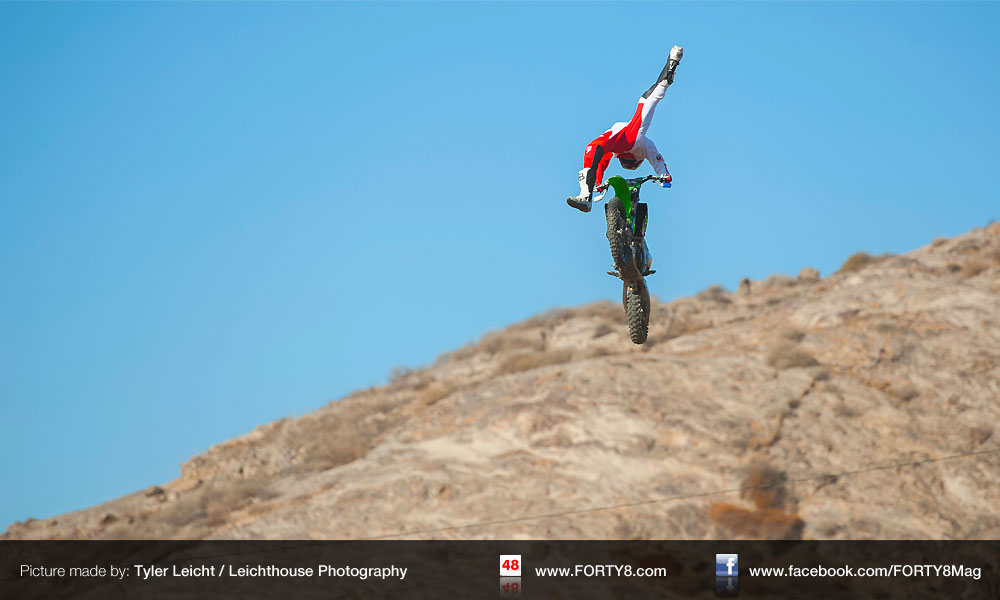 Rich Kearns doing a Deadbody Indy during a demo @ Lucas Oil MX Park  | Photo-Credit: Tyler Leicht / Leichthouse Photography